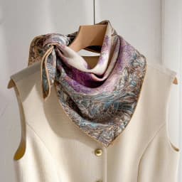 Silk Wool Scarves Woman Foulards Femme Elegant Women'S Shawl Original Luxury Scarves Winter Sale Petite Scarf Neck Accessories