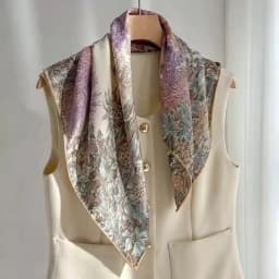 Silk Wool Scarves Woman Foulards Femme Elegant Women'S Shawl Original Luxury Scarves Winter Sale Petite Scarf Neck Accessories