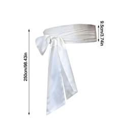 Women Dress Top Bowknot Waistband Waist Bow Corset Satin Silk Wide Waist Belt Fabric Ribbon Cummerbunds Lace Up Waist Strap