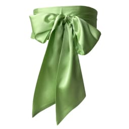 Women Dress Top Bowknot Waistband Waist Bow Corset Satin Silk Wide Waist Belt Fabric Ribbon Cummerbunds Lace Up Waist Strap