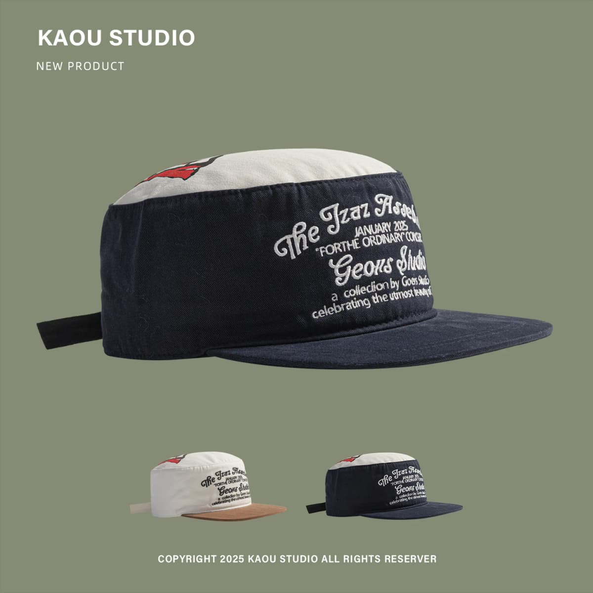 Flat Brim Baseball Cap for Men and Women 2025 New Street Style Letter Embroidery Niche Flat Top Duckbill Cap