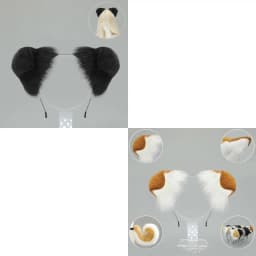Adjustable Dog Ears Headbands Comfortable Plush Hairband For Cosplayer Party