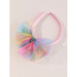 1pc Sheer Mesh Bow Hairband for Children, a Pretty & Light Hair Accessory for Daily Wear