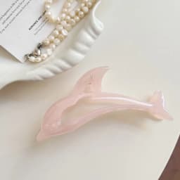 Elegant Acetate Hair Claw Clip Dolphin Shell Series Jelly Color Back Head Headwear Hair Claw Gift