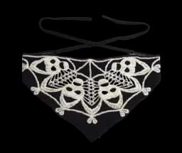 Hairband Women's Hair Accessories Fashionable Knitted Crochet Hollow Triangle Scarf Sweet and Cute Girly Style Floral Headscarf