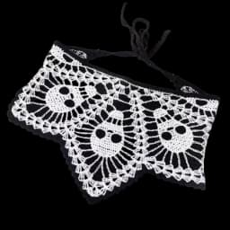 Hairband Women's Hair Accessories Fashionable Knitted Crochet Hollow Triangle Scarf Sweet and Cute Girly Style Floral Headscarf