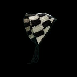 Hairband Women's Hair Accessories Fashionable Knitted Crochet Hollow Triangle Scarf Sweet and Cute Girly Style Floral Headscarf