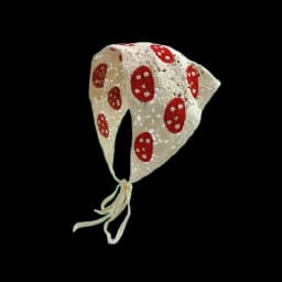 Hairband Women's Hair Accessories Fashionable Knitted Crochet Hollow Triangle Scarf Sweet and Cute Girly Style Floral Headscarf