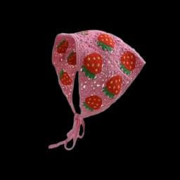 Hairband Women's Hair Accessories Fashionable Knitted Crochet Hollow Triangle Scarf Sweet and Cute Girly Style Floral Headscarf