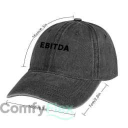 EBITDA Financial Text Baseball Cap Men Women Distressed Washed Sun Cap Outdoor Workouts Hat