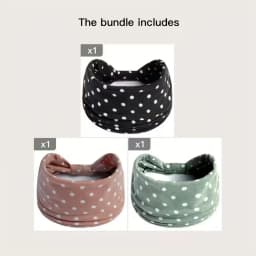 Polka Dot Knotted Headbands Boho Fashion Stretch Fabric Hair Bands For Women Breathable Versatile Headwraps For Sports Yoga Hair