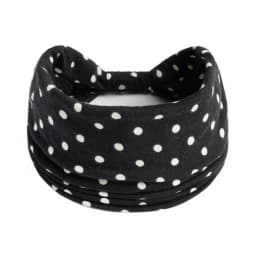 Polka Dot Knotted Headbands Boho Fashion Stretch Fabric Hair Bands For Women Breathable Versatile Headwraps For Sports Yoga Hair
