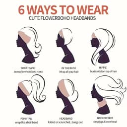 Polka Dot Knotted Headbands Boho Fashion Stretch Fabric Hair Bands For Women Breathable Versatile Headwraps For Sports Yoga Hair
