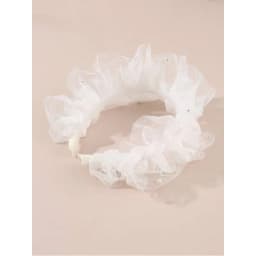 1pc Women's Fashion Elegant Chic Faux Pearl Mesh Headband, Suitable For Daily, Festivals, Balls, Parties, Weddings