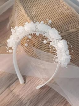 1pc Women's Fashion Elegant Chic Faux Pearl Mesh Headband, Suitable For Daily, Festivals, Balls, Parties, Weddings