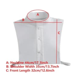 Fake Collar White Half Shirt Stand Detachable Shirt False Collar for Women Blouse Sweater Lapel Clothing Accessories