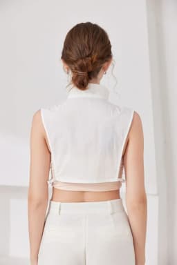 Fake Collar White Half Shirt Stand Detachable Shirt False Collar for Women Blouse Sweater Lapel Clothing Accessories