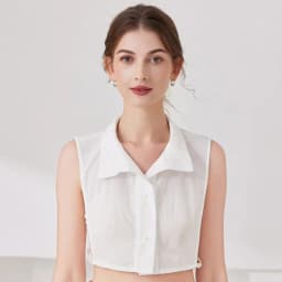 Fake Collar White Half Shirt Stand Detachable Shirt False Collar for Women Blouse Sweater Lapel Clothing Accessories