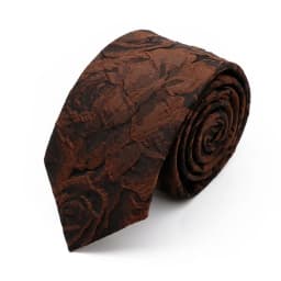 New 7cm Brown Red Gray Blue Flower Tie Men's Women's Polyester Beautiful Elegent Necktie Business Wedding Party Accessories Gift