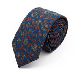 New 7cm Brown Red Gray Blue Flower Tie Men's Women's Polyester Beautiful Elegent Necktie Business Wedding Party Accessories Gift
