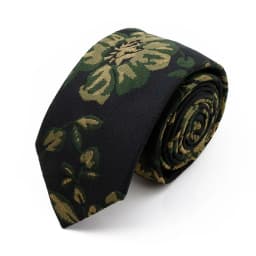New 7cm Brown Red Gray Blue Flower Tie Men's Women's Polyester Beautiful Elegent Necktie Business Wedding Party Accessories Gift