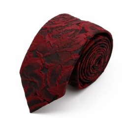 New 7cm Brown Red Gray Blue Flower Tie Men's Women's Polyester Beautiful Elegent Necktie Business Wedding Party Accessories Gift