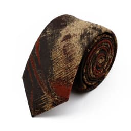 New 7cm Brown Red Gray Blue Flower Tie Men's Women's Polyester Beautiful Elegent Necktie Business Wedding Party Accessories Gift