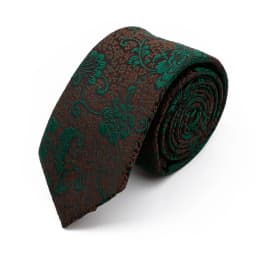 New 7cm Brown Red Gray Blue Flower Tie Men's Women's Polyester Beautiful Elegent Necktie Business Wedding Party Accessories Gift