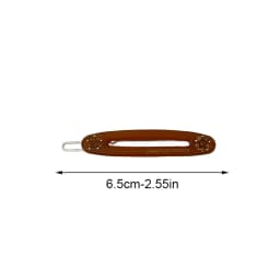 1pc Oval Side Claw Clip for Women; Fashionable Hair Clip for Bangs and Forehead; Single Clip Hairstyle Access