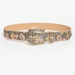 1pc women's vintage floral Western-style belt, a versatile denim-style accessory belt, suitable for casual gatherings