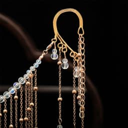 Ancient Style Hair Accessories Hanfu Veil Female Hanging Ear Tassel Face Curtain Chinese Headdress Dance Performance Accessories