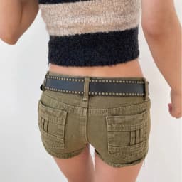 Korean Retro Rivet Belts PU Leather Waistband Punk Korean Style Y2K Millennial Waist Belt Women's Jeans Outfit Ideas Accessories