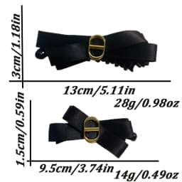 1/2pcs Elegant Fabric Bow Banana Clip for Woman Korean Style Ponytail Clip Fashion Girl's Back of The Head Hair Clip
