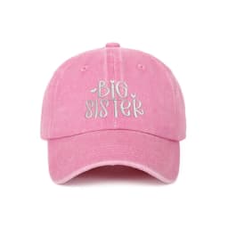 Fashion Washed Cotton Big Brother Big Sister Caps Adjustable Vintage Dad Hat Breathable Embroidery Baseball Cap Gifts