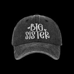 Fashion Washed Cotton Big Brother Big Sister Caps Adjustable Vintage Dad Hat Breathable Embroidery Baseball Cap Gifts