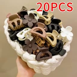 20 Mixed-Color Small Hair Clips for Women, Easy to Use and with Cute Designs Suitable for Various Hairstyles, Perfect for Everyday Casual Wear Hawaiian Style and Beach Essentials, Hair Accessories