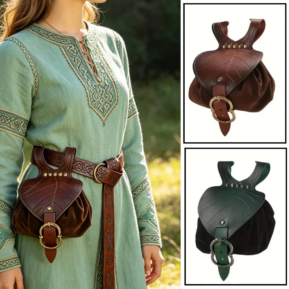 PU Waist Belt Bag for Women Fashion Bag Leisure Soft Leather Bags Light Waterproof Portable Hanging Bag Drawstring Belt Bag