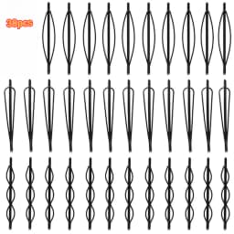 3 Styles Black Hair Clips, Invisible Bobby Pins for Bangs & Side Hair, Non-Slip Hairpins for Women