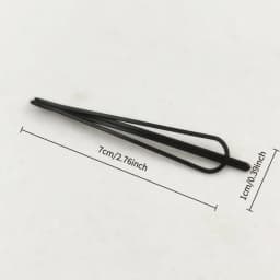 3 Styles Black Hair Clips, Invisible Bobby Pins for Bangs & Side Hair, Non-Slip Hairpins for Women