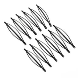 3 Styles Black Hair Clips, Invisible Bobby Pins for Bangs & Side Hair, Non-Slip Hairpins for Women