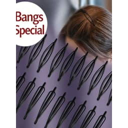 3 Styles Black Hair Clips, Invisible Bobby Pins for Bangs & Side Hair, Non-Slip Hairpins for Women