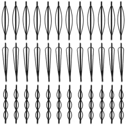 3 Styles Black Hair Clips, Invisible Bobby Pins for Bangs & Side Hair, Non-Slip Hairpins for Women