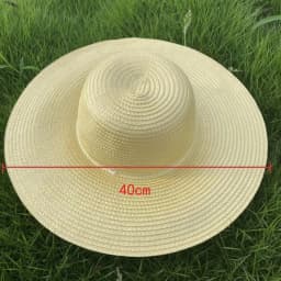 Simple Wide Brim Straw Hats Large With Windproof Rope Sun Hat Fishing Caps Women Men