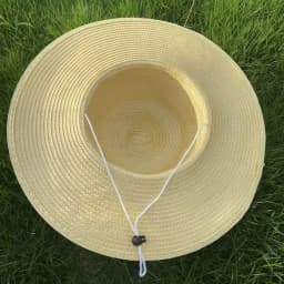 Simple Wide Brim Straw Hats Large With Windproof Rope Sun Hat Fishing Caps Women Men