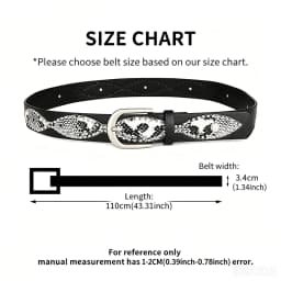 Trendy Punk Y2K Snake Print Belt with Pearls & Studs, PU Leather Waistband for Both Men and Women, Perfect for Jeans and Dresses