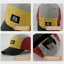 Kids Outdoor Sports Hats Children Thin Flat Brimmed Lightweight Baseball Cap Summer Breathable Sunscreen Hiking Sun Hats
