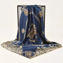 90*90cm Silk Satin Square Scarf Women Leopard Printed Headband Luxury Designers Scarf Handkerchief Foulard Silk Hair Band
