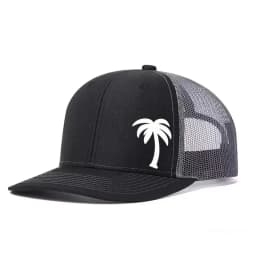 Palm Tree Printed Adjustable Baseball Cap Snapback Dad Hat Breathable Trucker Mesh Hat Golf Fishing Outdoor Sun Cap