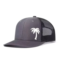 Palm Tree Printed Adjustable Baseball Cap Snapback Dad Hat Breathable Trucker Mesh Hat Golf Fishing Outdoor Sun Cap