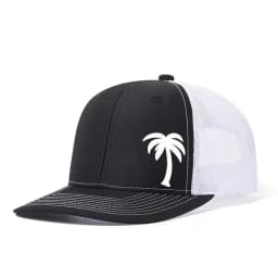 Palm Tree Printed Adjustable Baseball Cap Snapback Dad Hat Breathable Trucker Mesh Hat Golf Fishing Outdoor Sun Cap